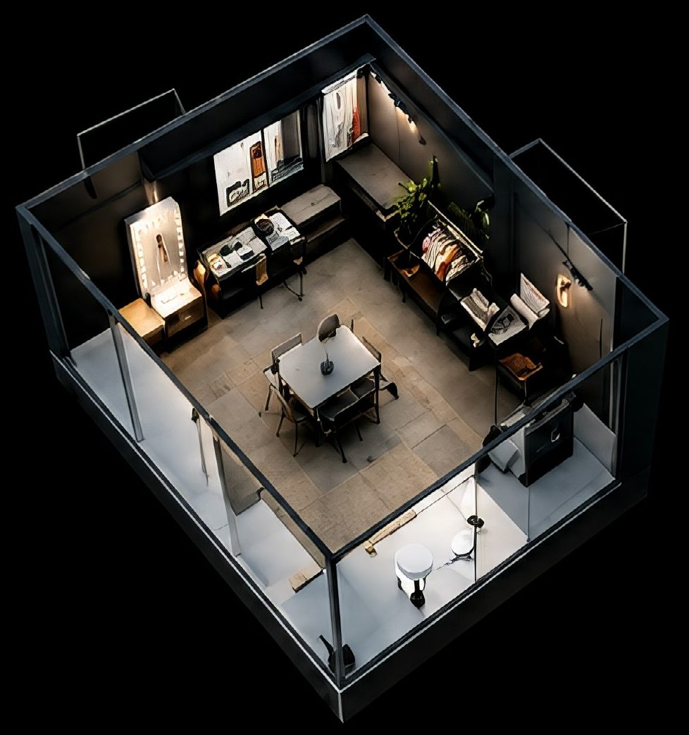 3D view of the Private Studio